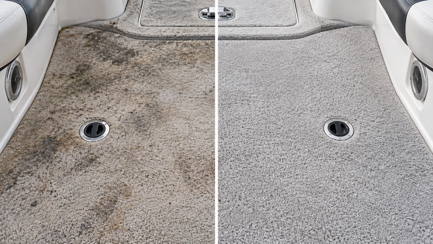 how to clean boat carpet before and after
